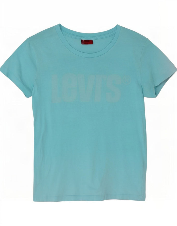 T-shirt grafica da donna Levi's Top UK 12 Blu medio
