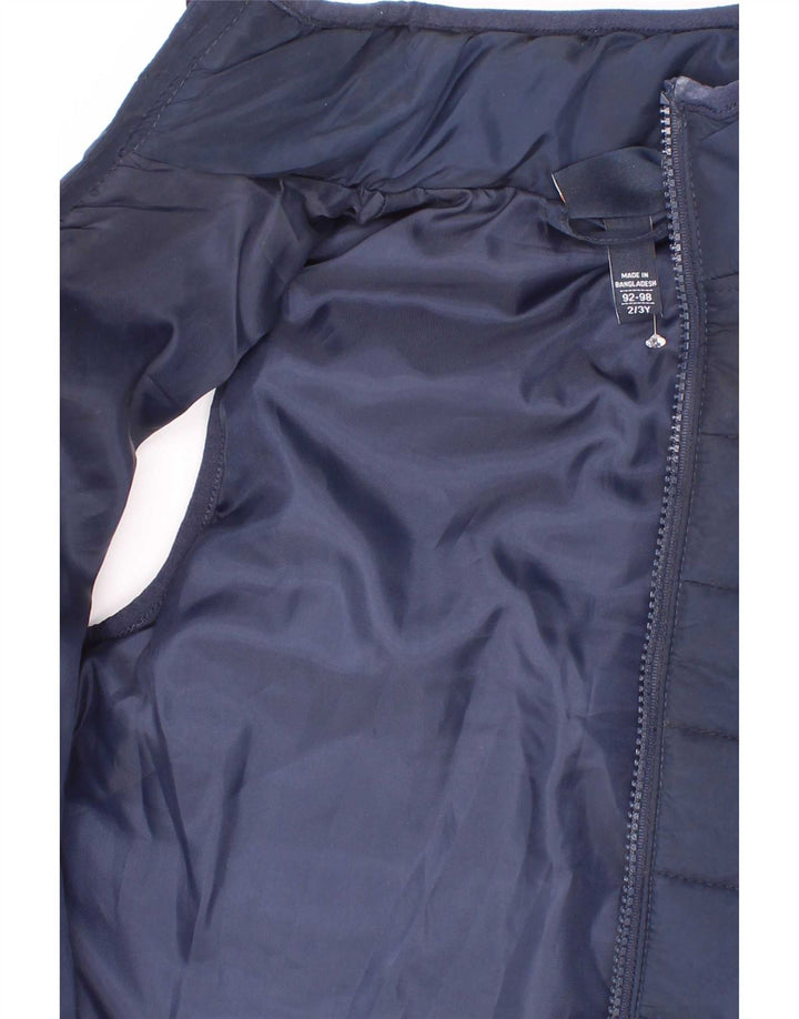 Gilet imbottito per ragazzi Ellesse 2-3 anni in poliestere blu navy