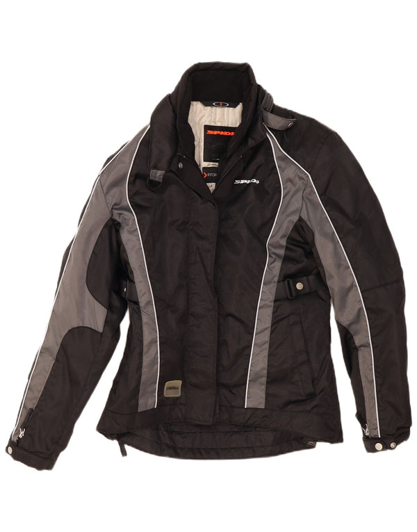 Giacca da corsa oversize da donna Spidi UK 10 Small Black Colourblock