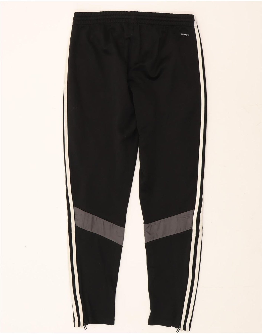 Pantaloni da tuta Adidas Climalite da uomo piccoli in poliestere nero
