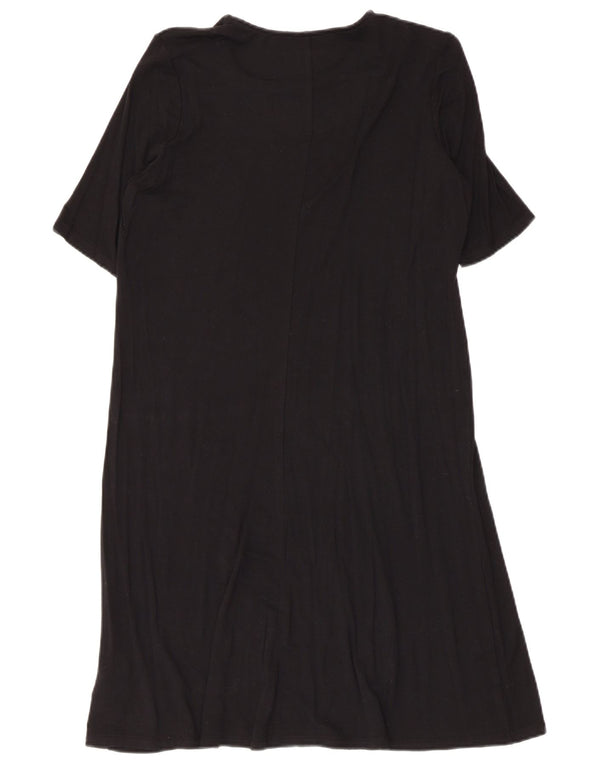 Abito t-shirt da donna Marks & Spencer UK 12 viscosa nera media