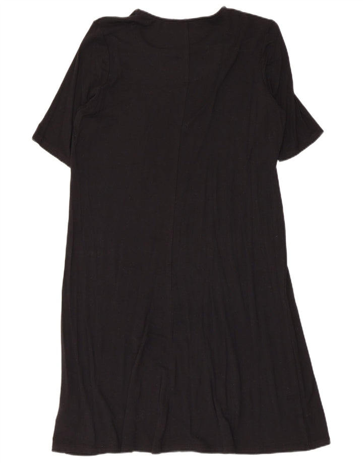 Abito t-shirt da donna Marks & Spencer UK 12 viscosa nera media