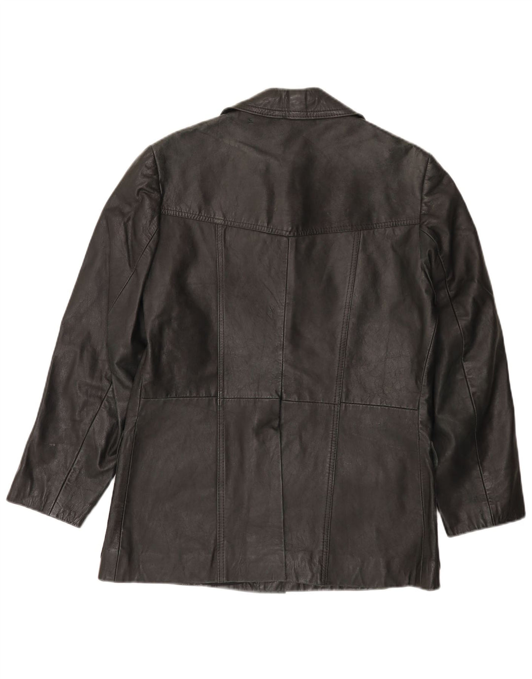 Giacca in pelle da uomo VINTAGE UK 38 media nera