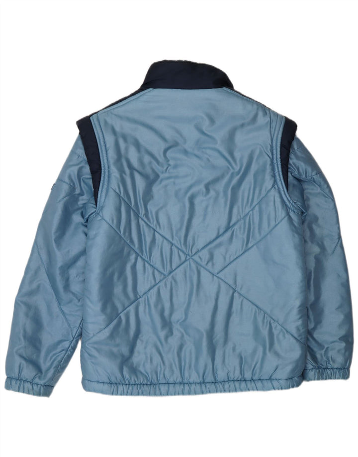 Giacca imbottita da uomo vintage UK 38 color block blu medio