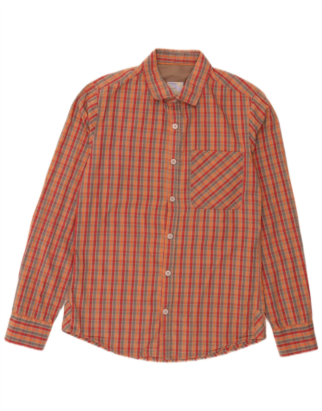 Camicia da uomo Fat Face Small in cotone a quadri multicolore