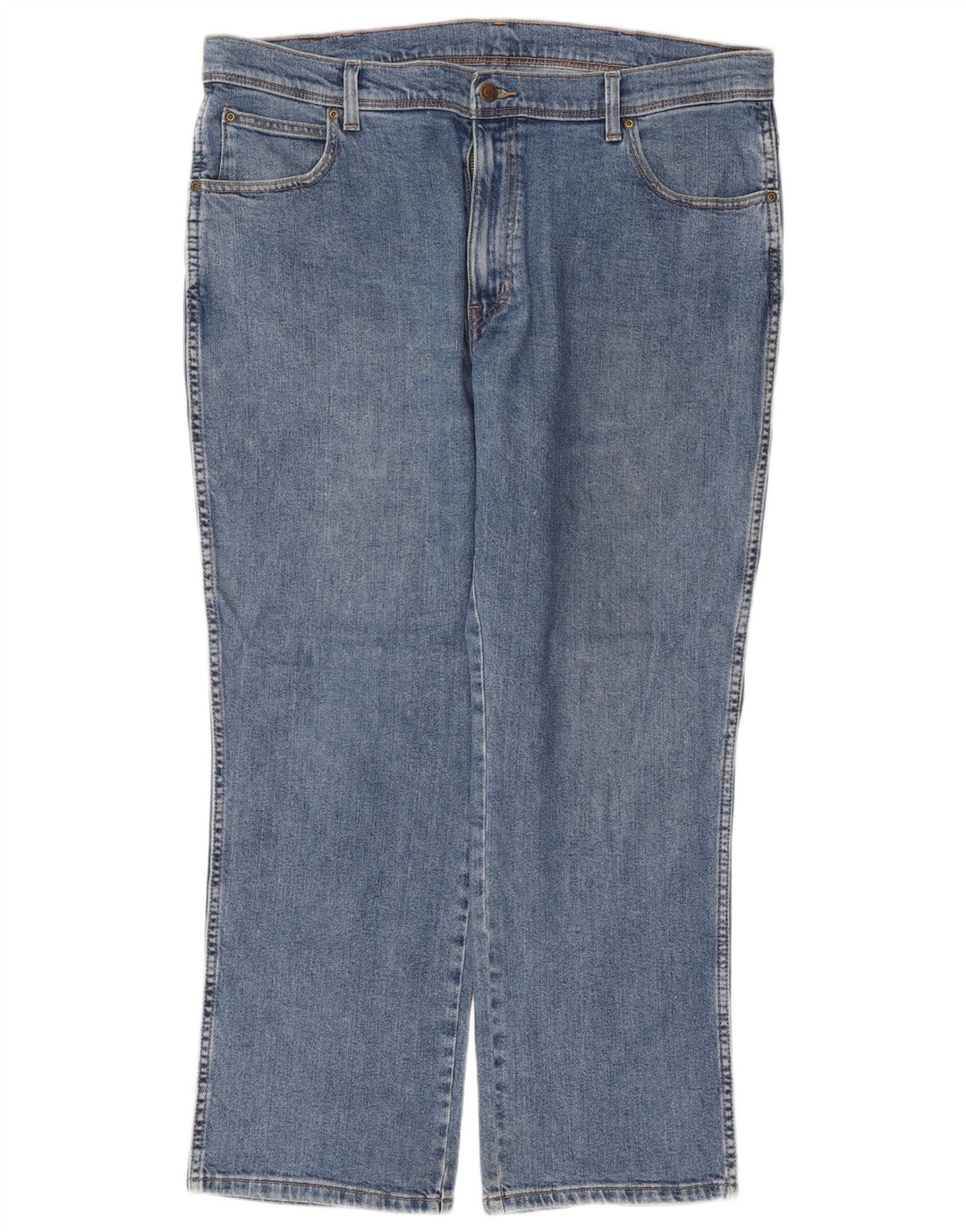 Jeans dritti da uomo WRANGLER W38 L30 cotone blu