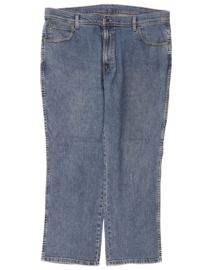 Jeans dritti da uomo WRANGLER W38 L30 cotone blu