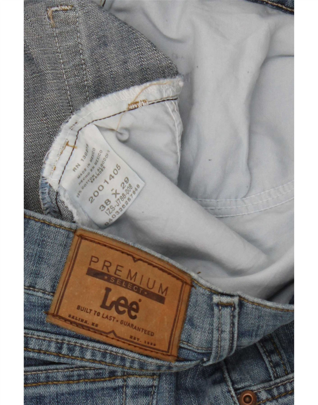 Jeans dritti da uomo Lee W38 L29 cotone blu