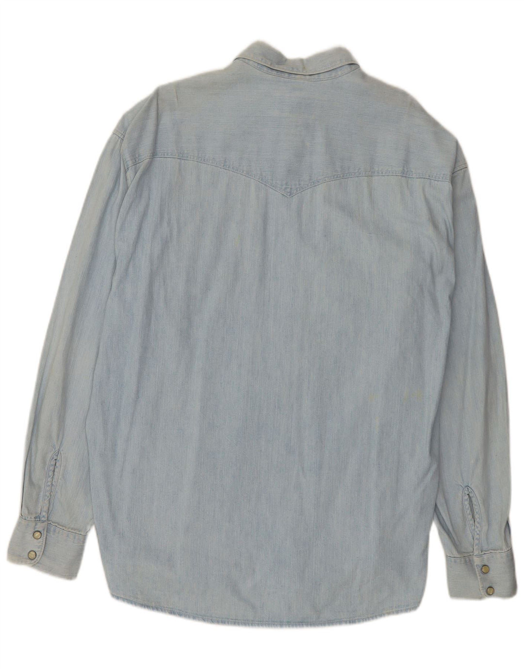 Camicia di jeans da uomo uniforme XL in cotone blu