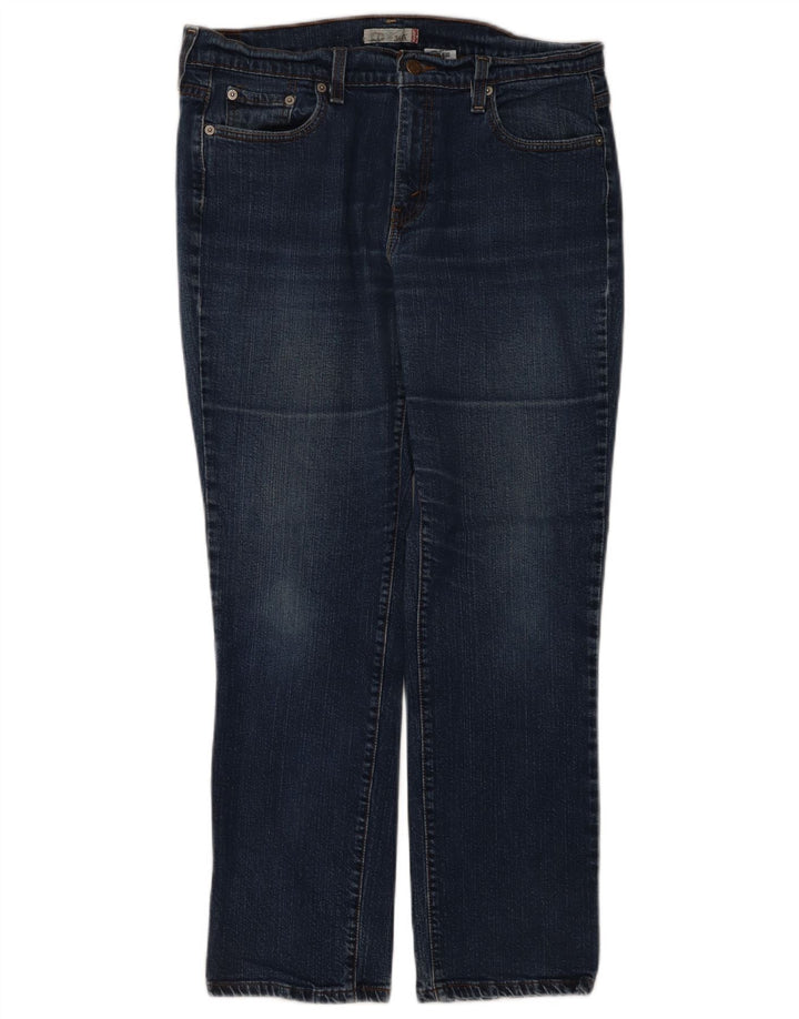 Levi's Donna 505 Jeans dritti US 12 Large W32 L28 Cotone blu