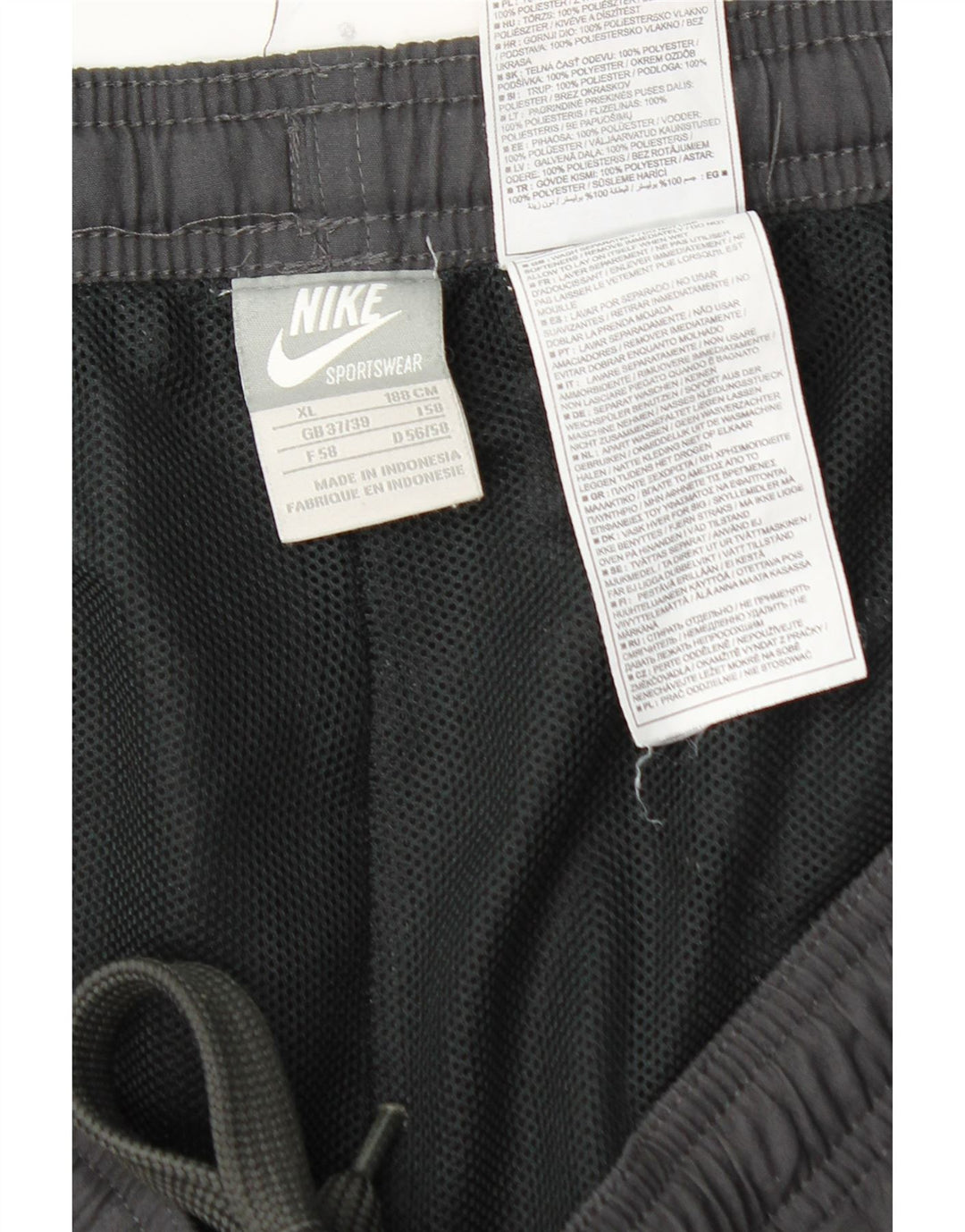 Pantaloni da tuta cargo da uomo NIKE XL grigio poliestere