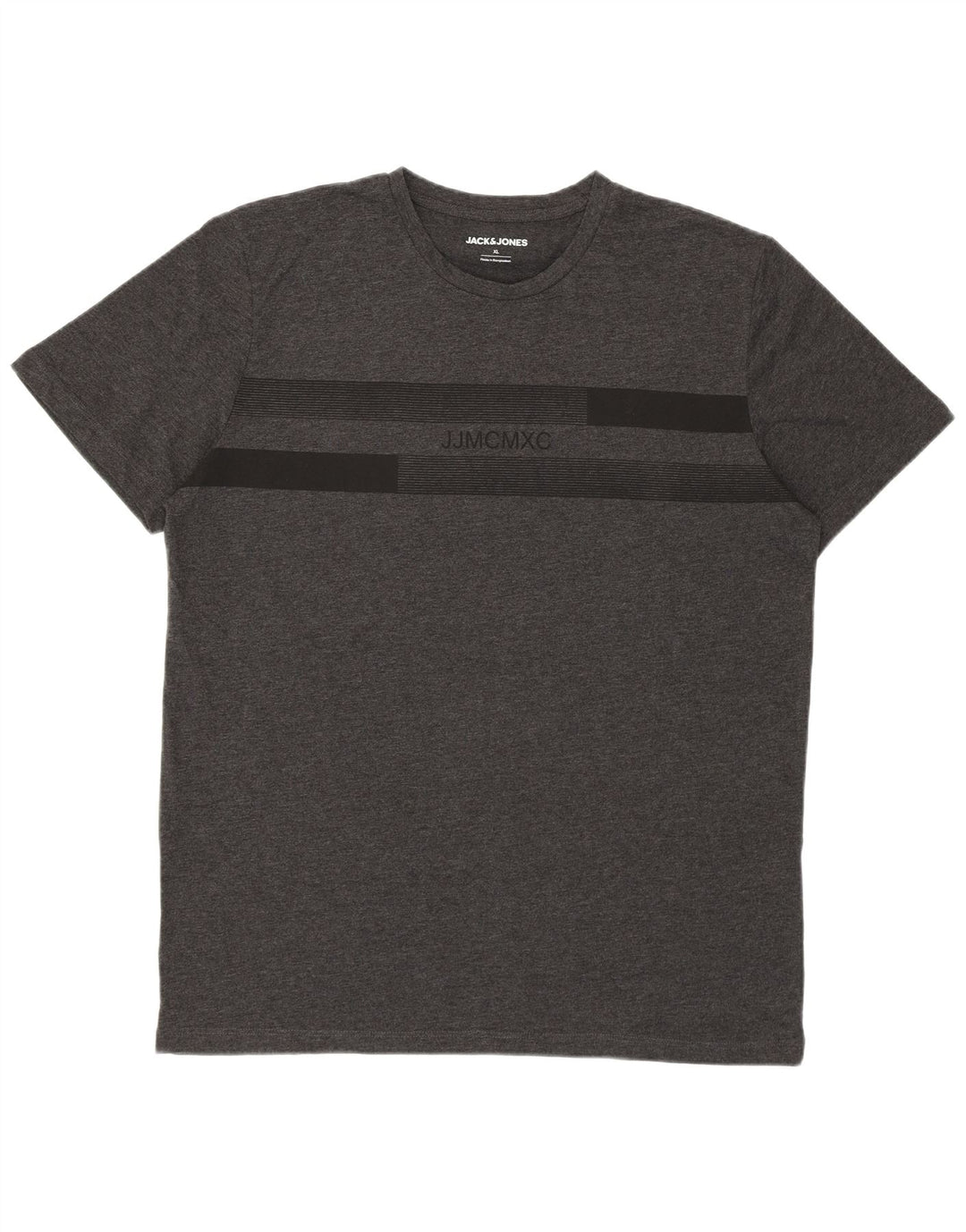 JACK & JONES Mens T-Shirt Top XL Grey Cotton
