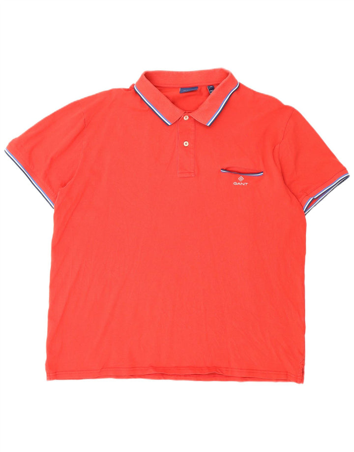 Polo da uomo Gant 3XL in cotone rosso