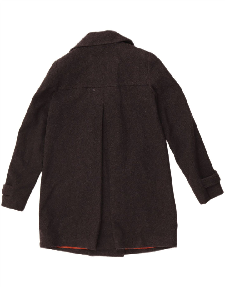 Cappotto da marinaio oversize da donna Benetton UK 10 piccolo in lana grigia