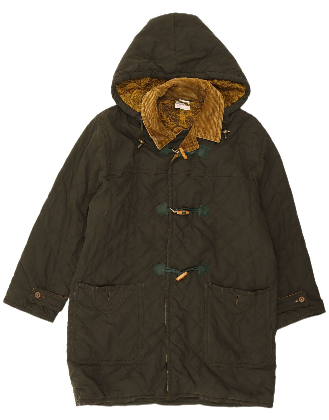 Montgomery trapuntato con cappuccio da uomo Blue Notes IT 52 XL Poliestere verde