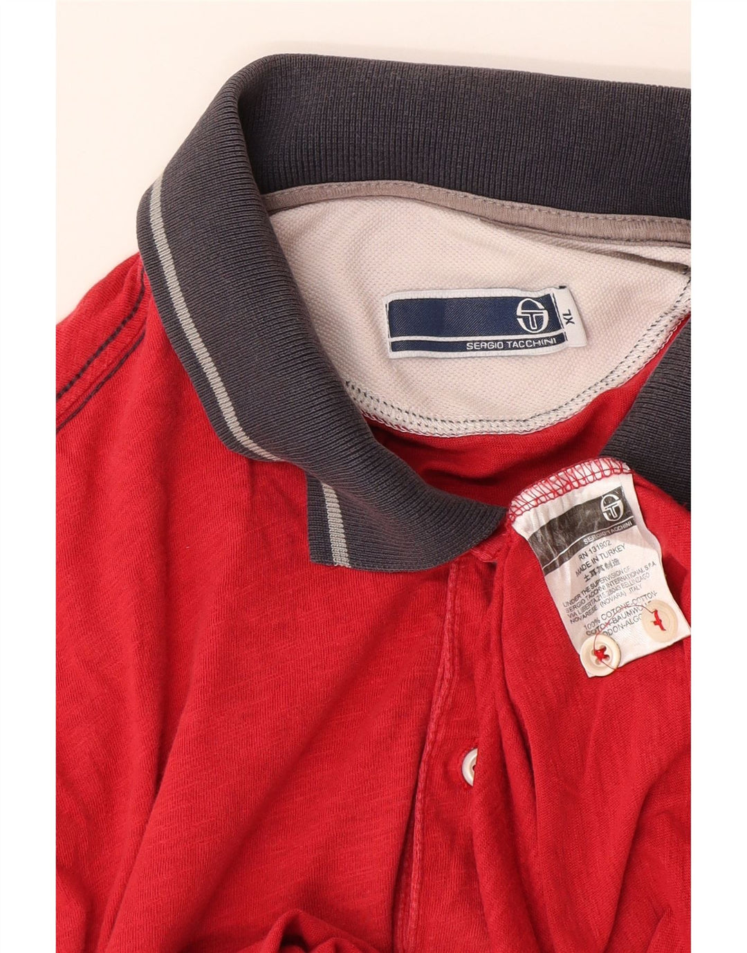 Polo Uomo Sergio Tacchini XL Rosso Cotone