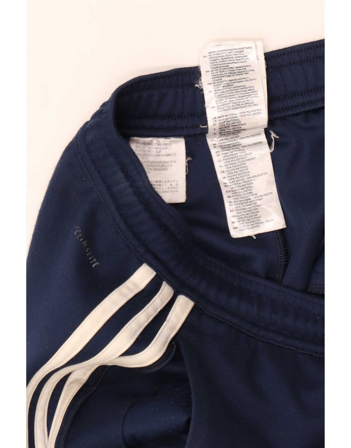 Pantaloni da tuta Adidas Climalite da uomo piccoli in poliestere blu navy