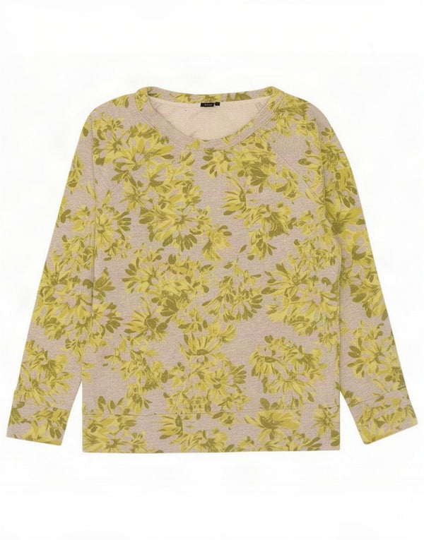J. Crew Felpa oversize da donna Maglione UK 2 2XS Grigio floreale