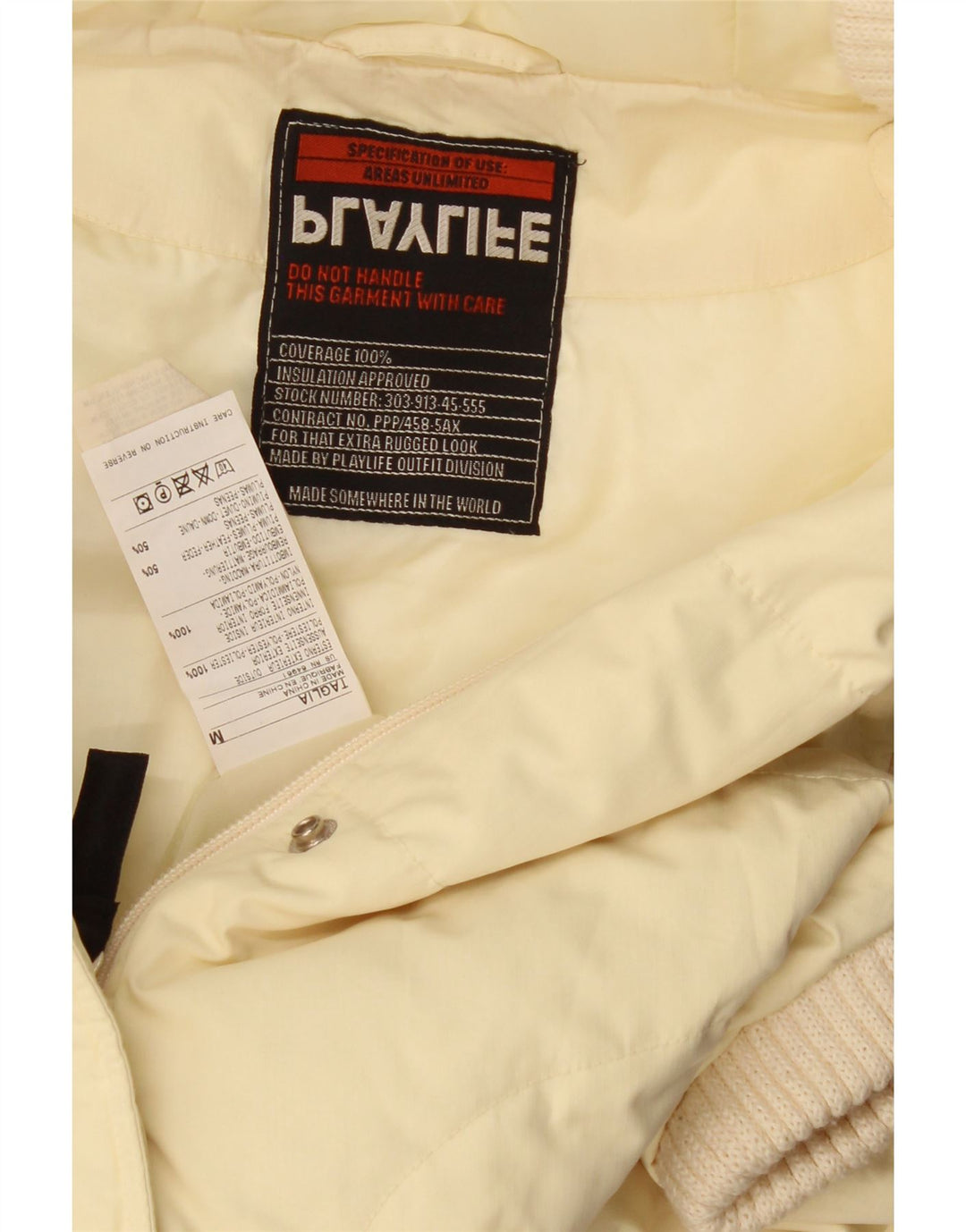 Gilet imbottito con cappuccio da donna Playlife UK 14 poliestere giallo medio