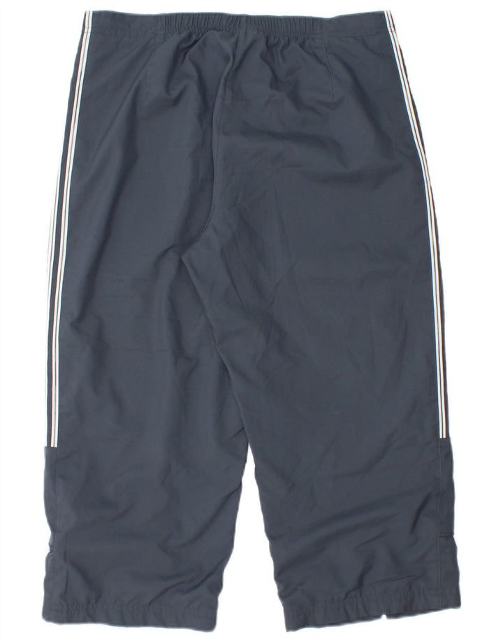 Pantaloni da tuta ADIDAS Capri Cargo da donna UK 14 Poliestere grigio medio