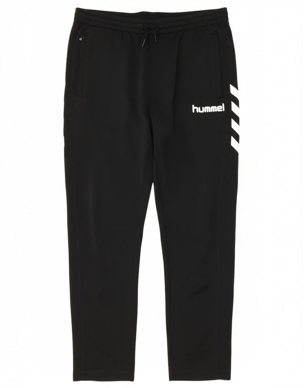 Pantaloni da tuta da uomo Hummel grandi in poliestere nero