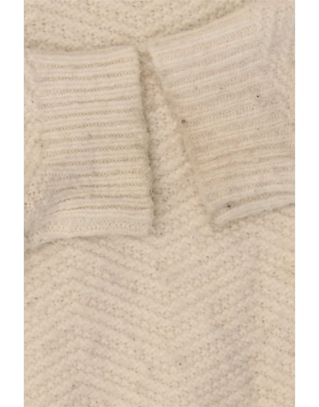 Maglione maglione con scollo a barca da donna Marks & Spencer UK 16 Grande Chevron bianco