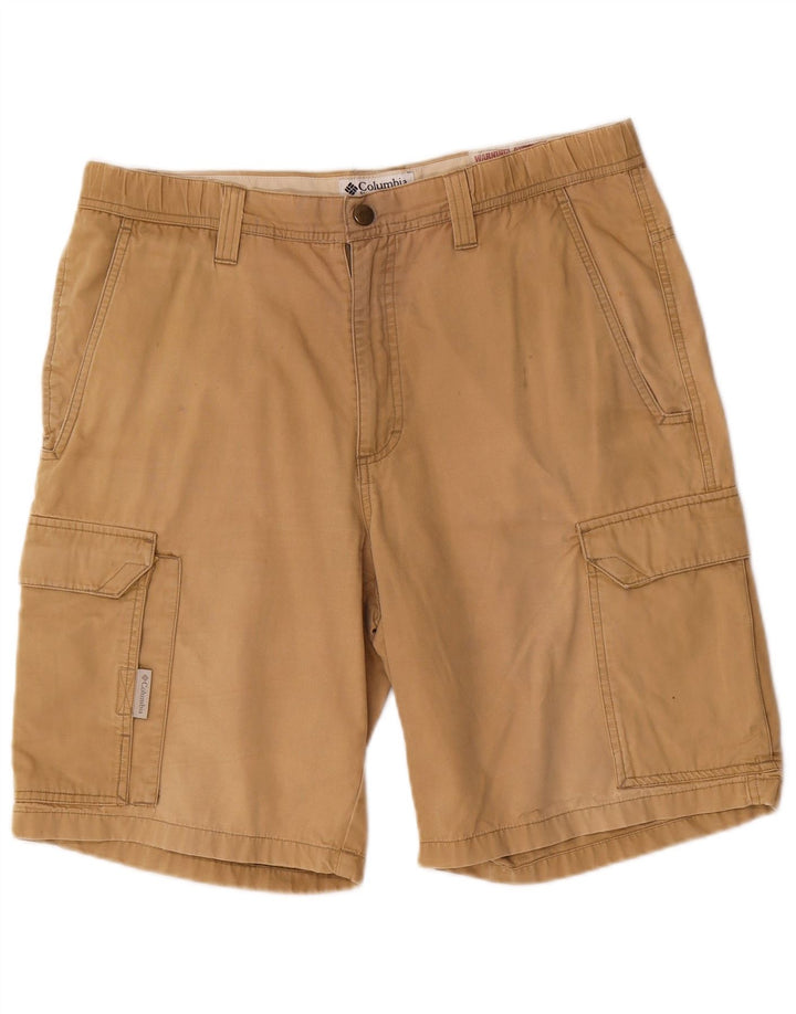 Pantaloncini cargo Columbia da uomo medi W32 in cotone beige