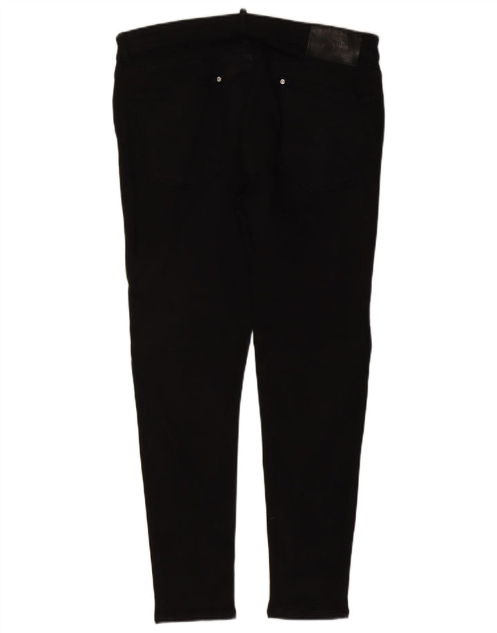 Jeans slim da uomo Zara EU 46 Large W36 L29 cotone nero