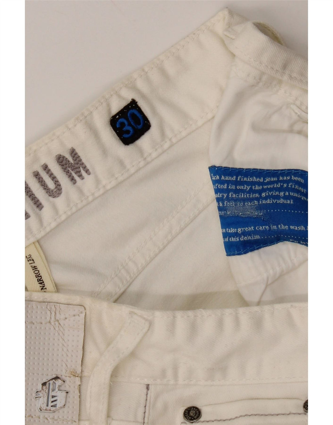 Jeans slim da donna Guess W30 L34 bianchi