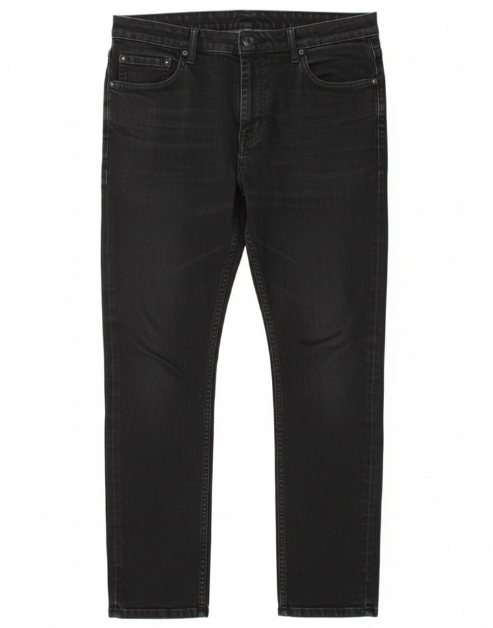 JACK WILLS Mens Slim Jeans  W34 L26 Black Cotton