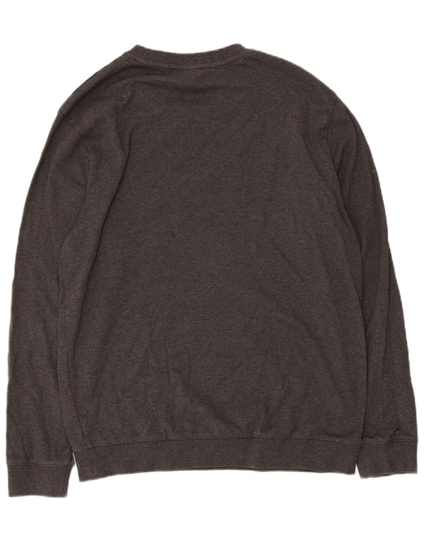 Felpa da donna Hugo Boss Maglione UK 14 Cotone geometrico grigio medio