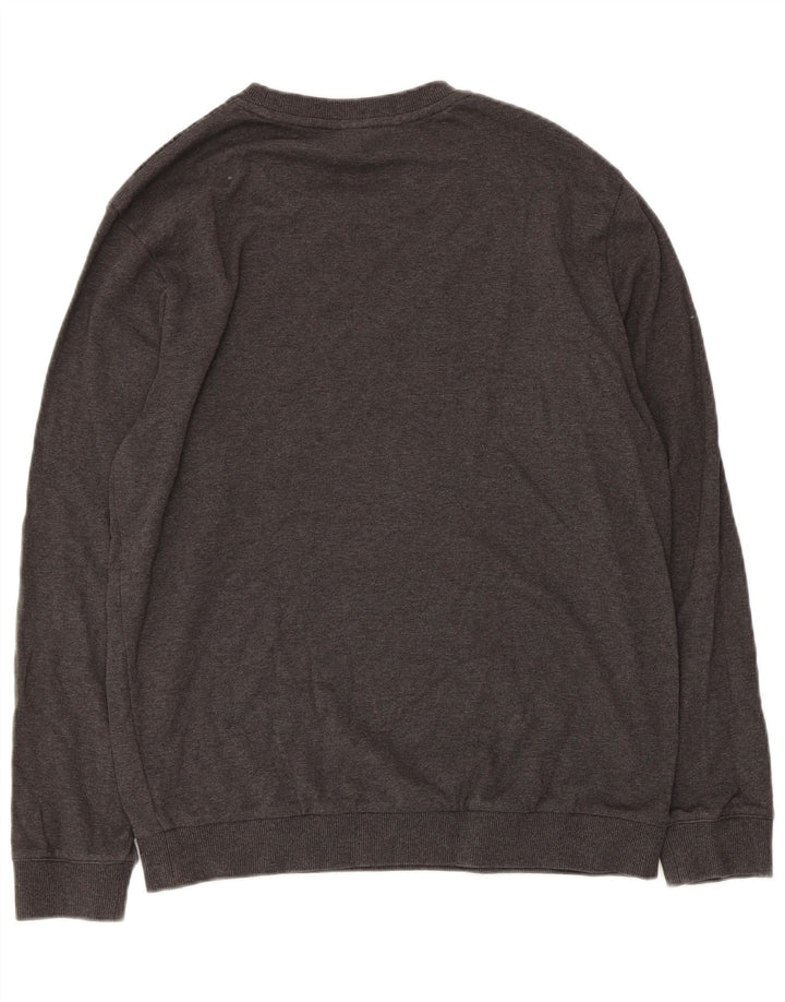 Felpa da donna Hugo Boss Maglione UK 14 Cotone geometrico grigio medio