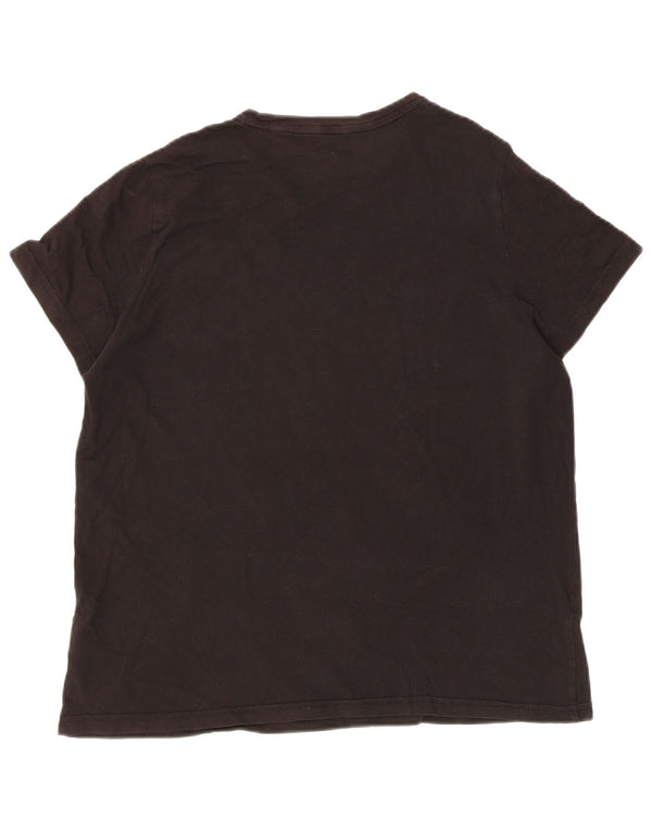 T-shirt grafica da donna Puma UK 18 XL cotone nero