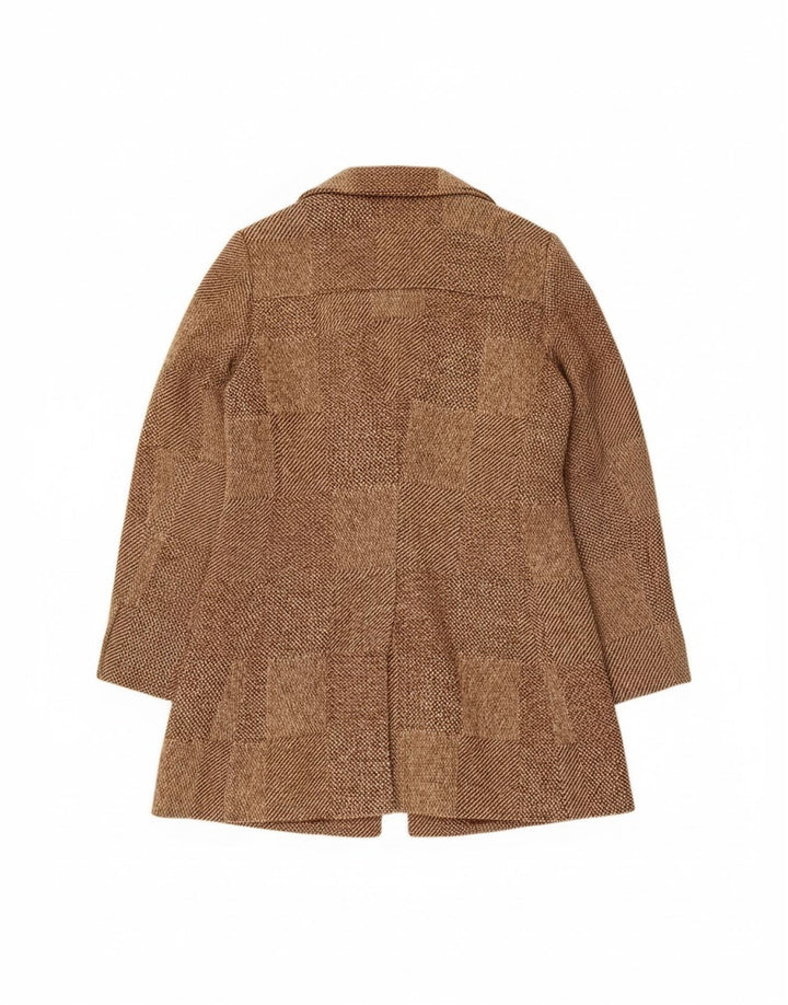 Soprabito da donna Daniel Hechter UK 8 piccolo quadretto marrone