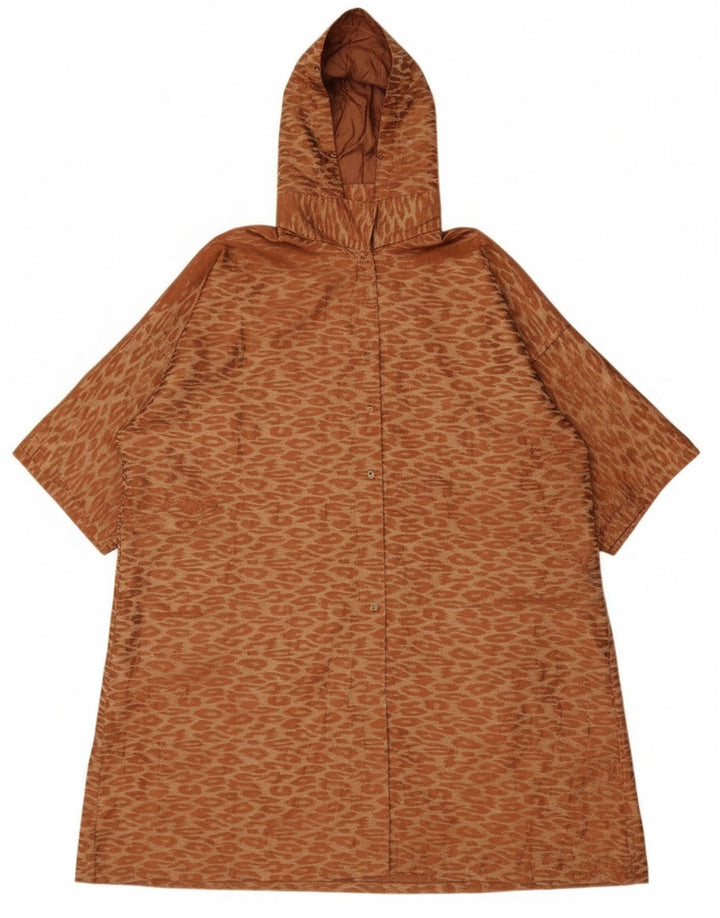 Soprabito lungo oversize da donna vintage UK 14 Marrone medio classico