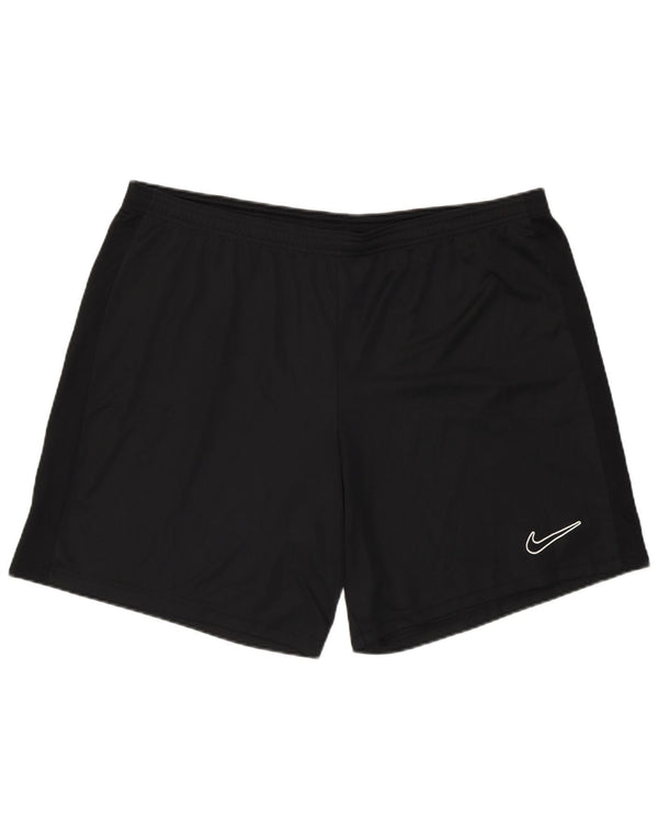 Pantaloncini sportivi Nike da uomo slim fit 2XL sportivi in poliestere nero