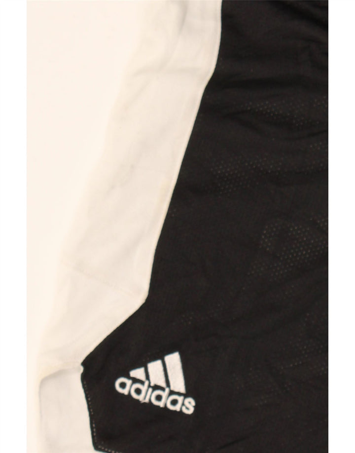 ADIDAS Boys Graphic Sport Shorts 9-10 Years Medium  Black Colourblock Vintage Adidas and Second-Hand Adidas from Messina Hembry 