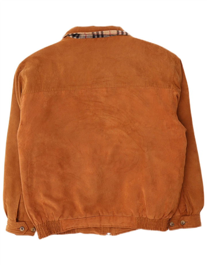 Giubbotto bomber da uomo Roger Kent UK 42 XL poliestere marrone