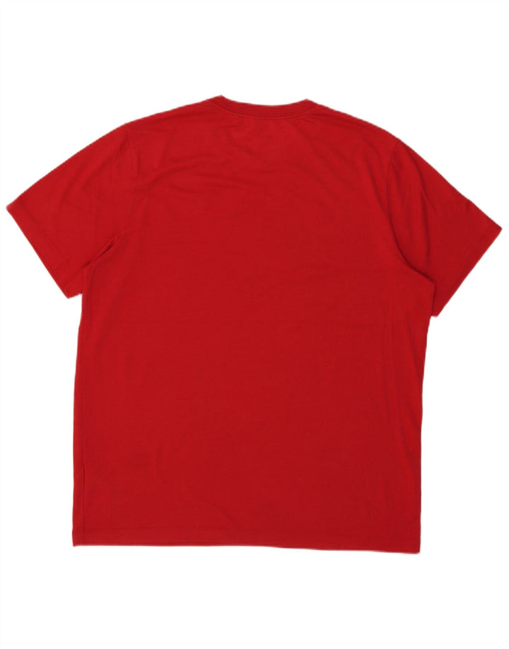 T-shirt grafica Nike Dri Fit da uomo, grande, in poliestere rosso