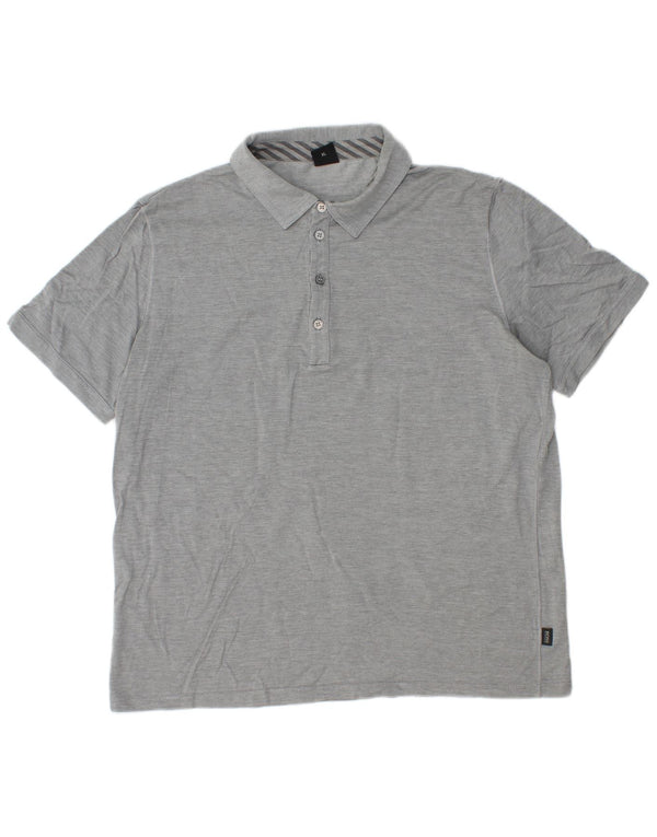 Polo da uomo Hugo Boss XL grigia chiazzata