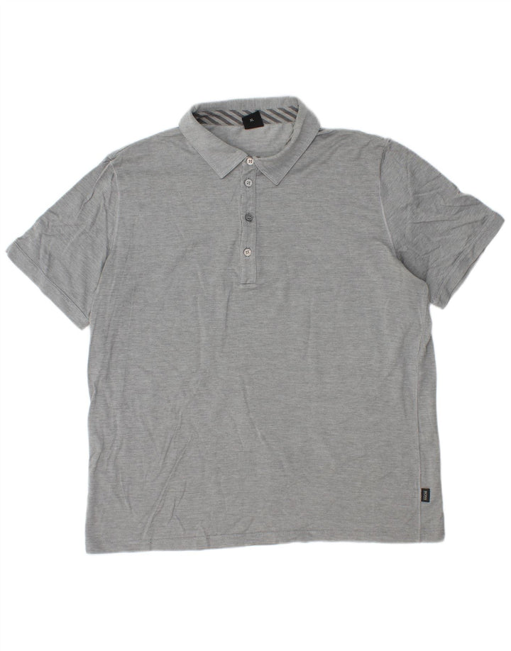 Polo da uomo Hugo Boss XL grigia chiazzata