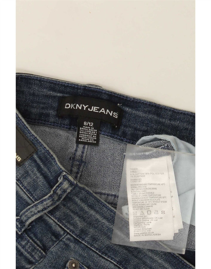 Pantaloncini di jeans da donna Dkny US 8 medi W30 cotone blu