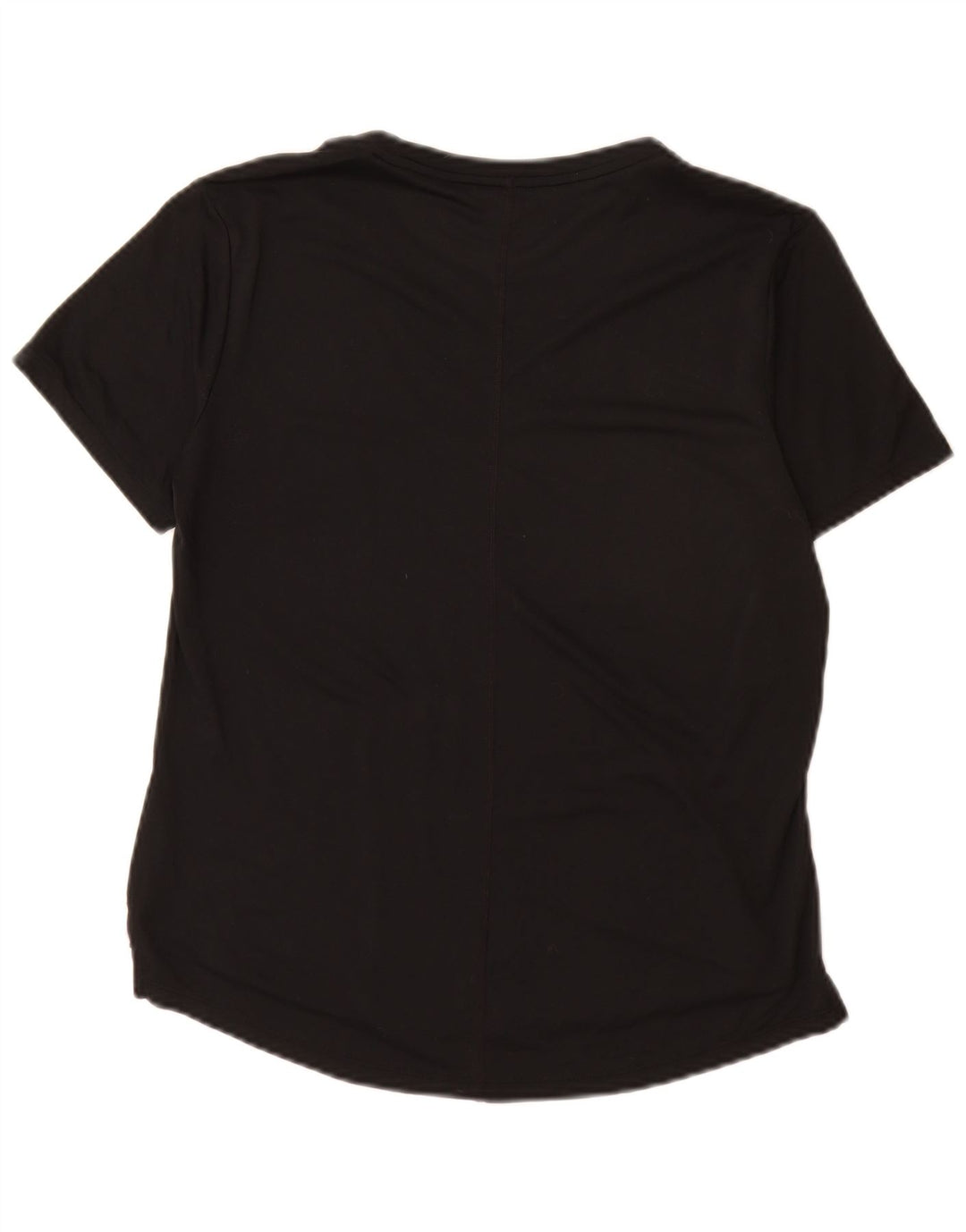 T-shirt Nike Dri Fit da donna Top UK 10 Small Nero Poliestere
