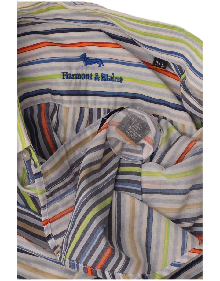 Camicia da uomo Harmont & Blaine 3XL cotone a righe multicolore