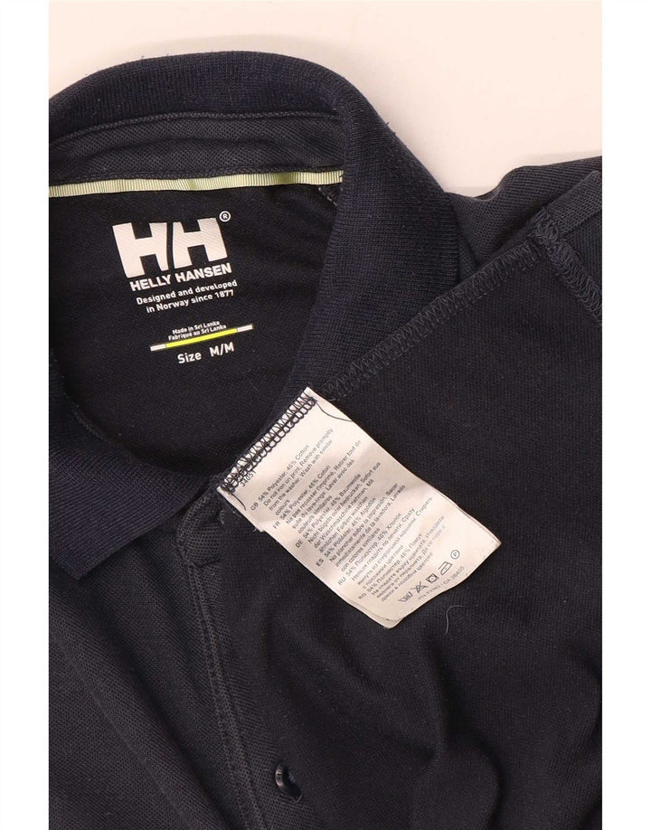 Polo grafica da uomo Helly Hansen in cotone blu navy medio