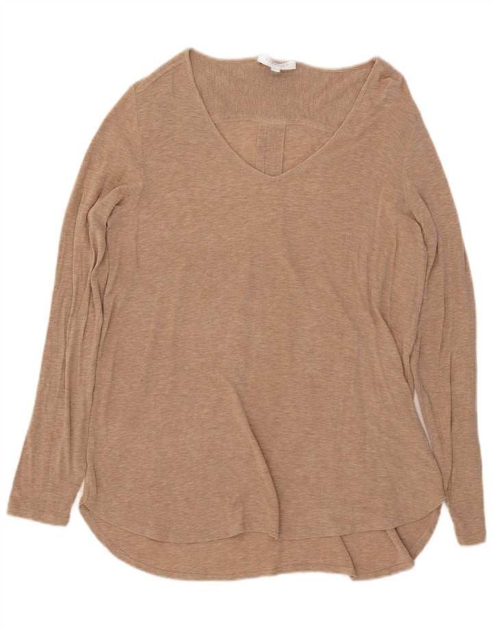 Maglia da donna Essentials a maniche lunghe UK 12 Beige medio screziato