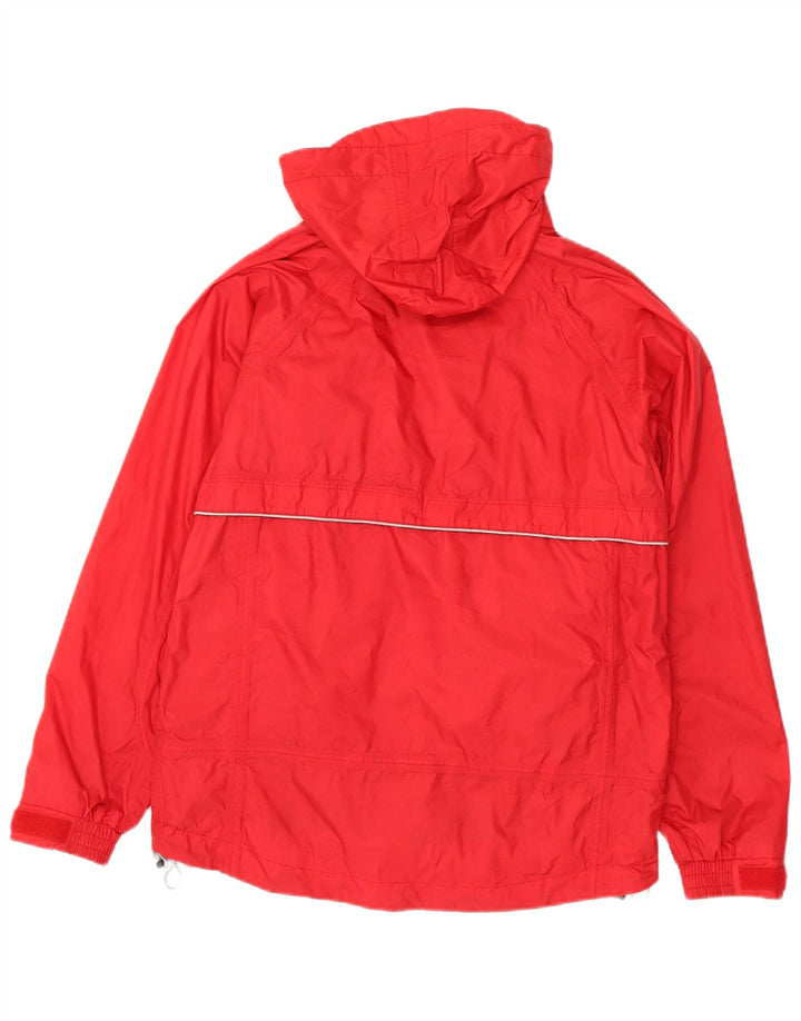 Giacca a vento con cappuccio da uomo SALEWA IT 46 Small Rosso Poliammide
