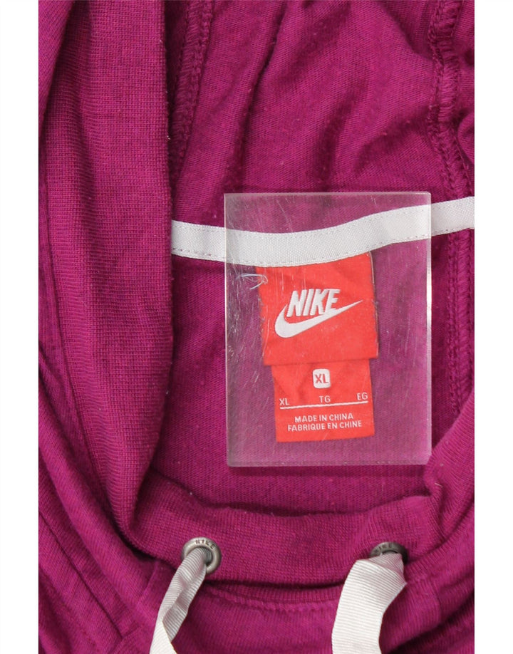 NIKE Womens Hoodie Jumper UK 18 XL Purple Polyester Vintage Nike and Second-Hand Nike from Messina Hembry 