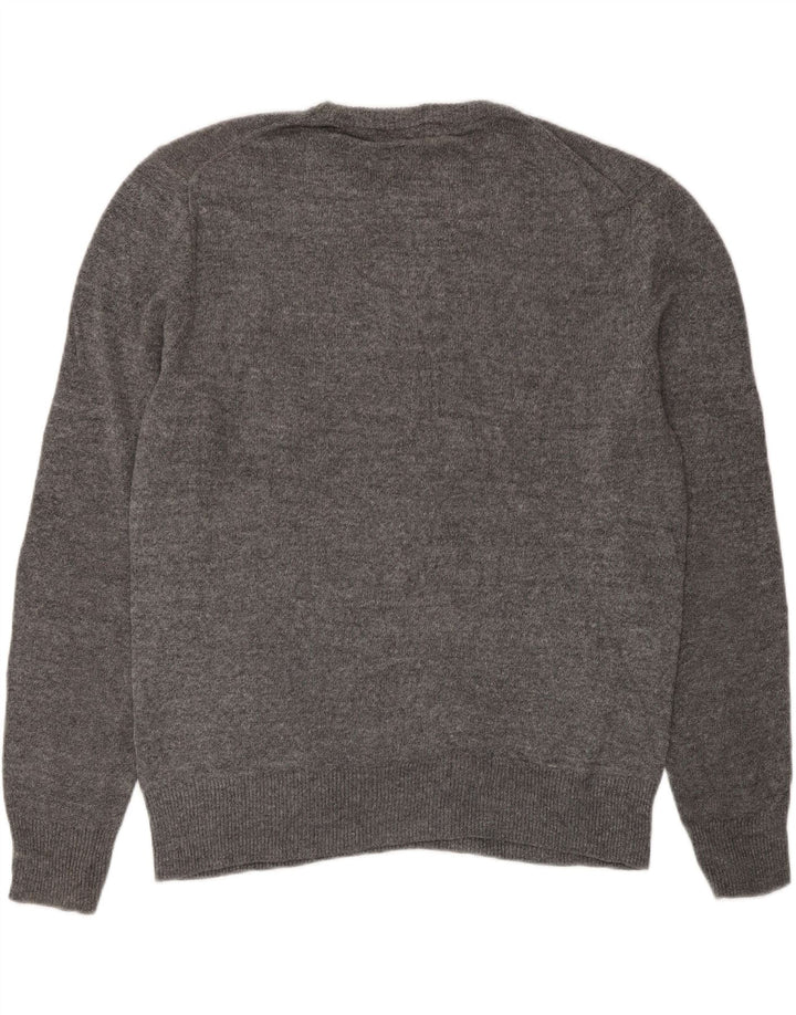J. CREW Mens Crew Neck Jumper Sweater Large Grey Vintage J. Crew and Second-Hand J. Crew from Messina Hembry 