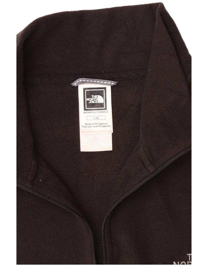 Maglione in pile da donna con collo e zip The North Face UK 16 grande poliestere nero